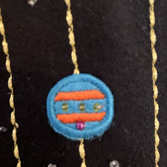 Marisa Christina Woman Christmas Beaded Ornament Black Cardigan Plus Size X - Picture 7 of 13